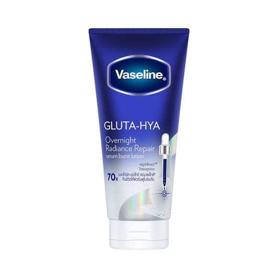 Vaseline Healthy Bright Gluta-Hya Serum Burst Lotion Overnight Radiance Repair - 200ml (Watsons Malaysia Authentic)