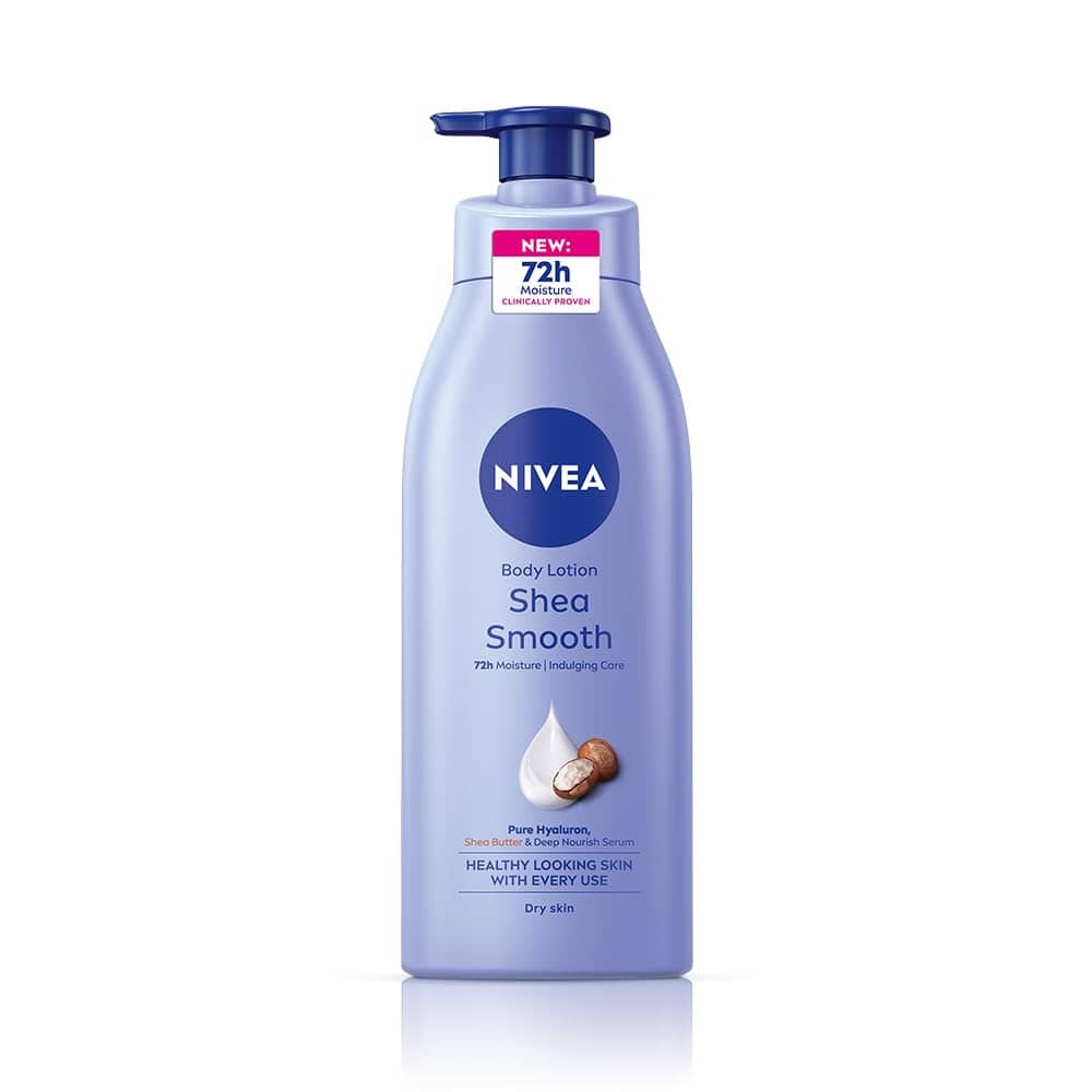 NIVEA Shea Smooth Body Lotion for Dry Skin - 72h Moisture